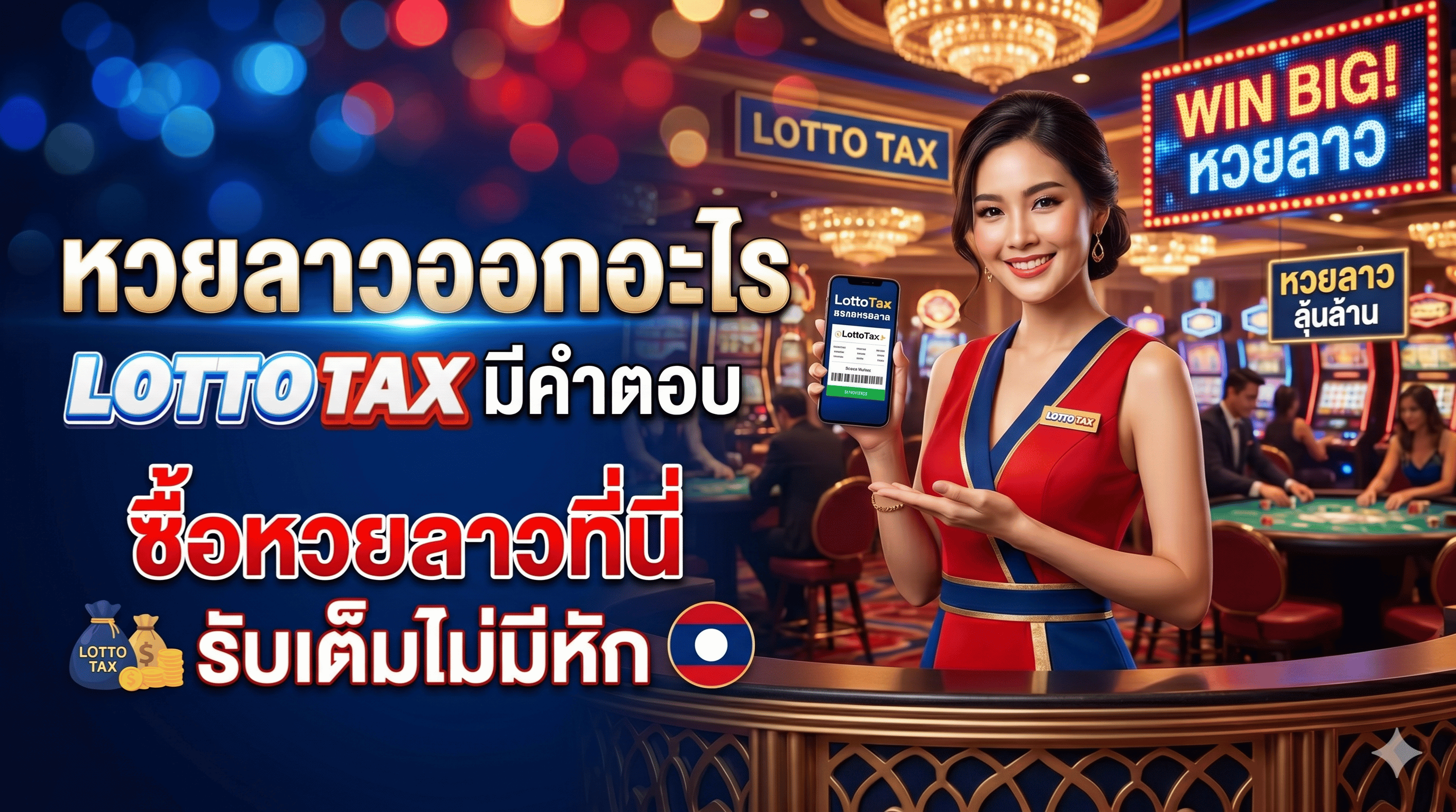 หวยลาวออกอะไร lottotax มีคำตอบ ซื้อหวยลาวที่นี่รับเต็มไม่มีหัก