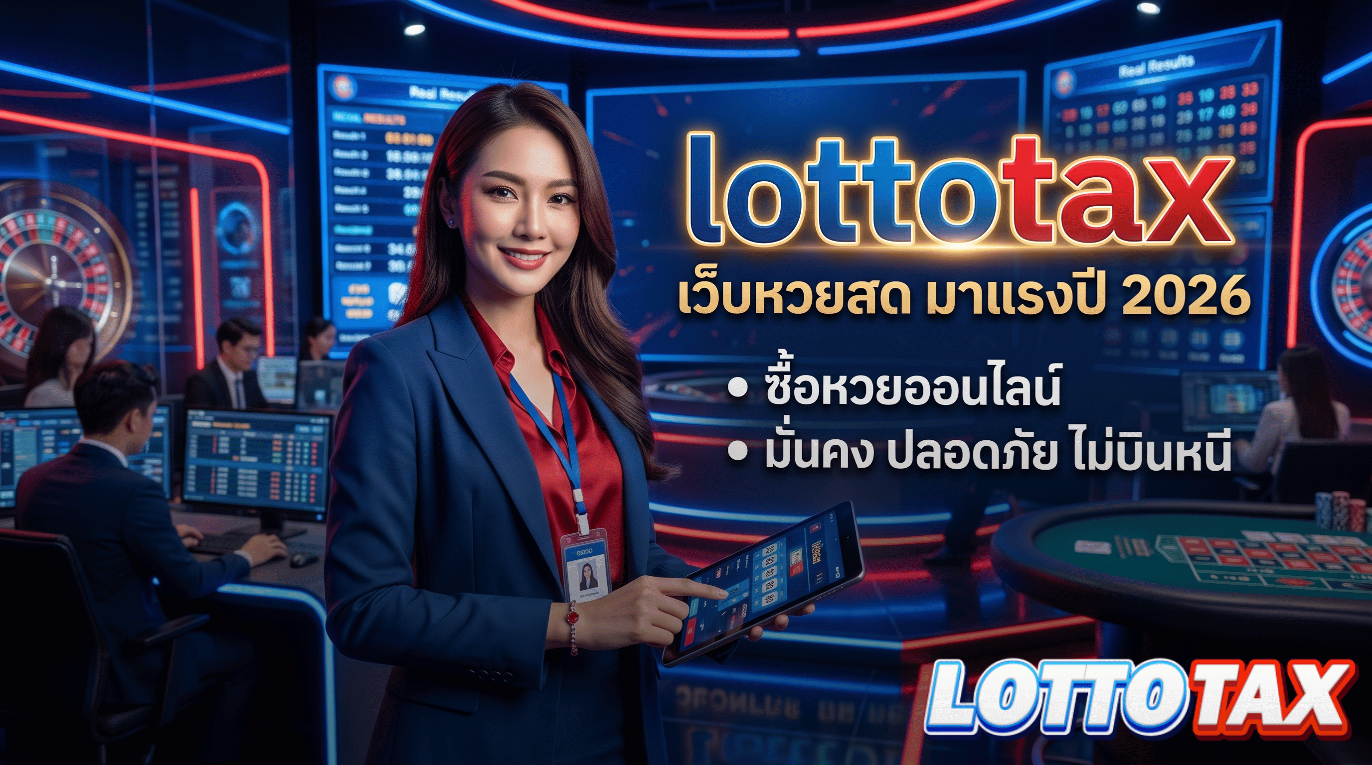 lottotax เว็บหวยสด มาแรงปี 2026 ซื้อหวยออนไลน์ มั่นคง ปลอดภัย ไม่บินหนี