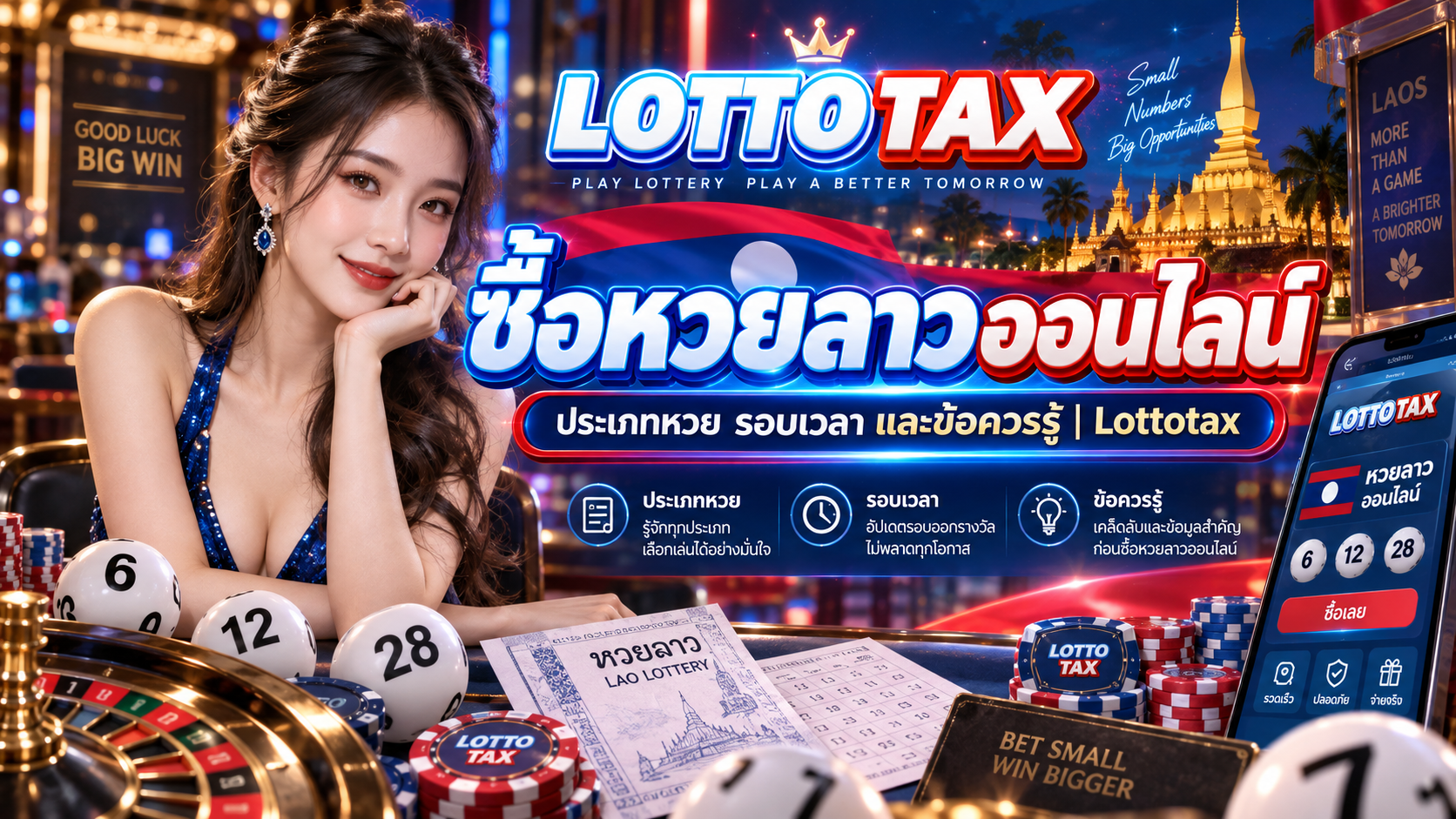 ซื้อหวยลาวออนไลน์ ประเภทหวย รอบเวลา และข้อควรรู้ | Lottotax