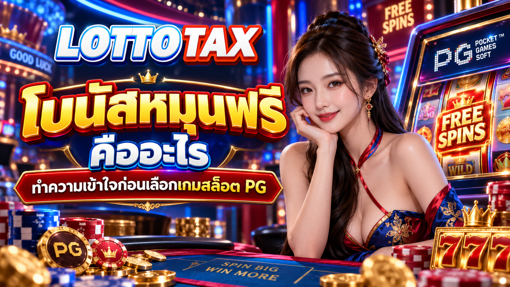 โบนัสหมุนฟรี คืออะไร ทำความเข้าใจก่อนเลือกเกมสล็อต PG