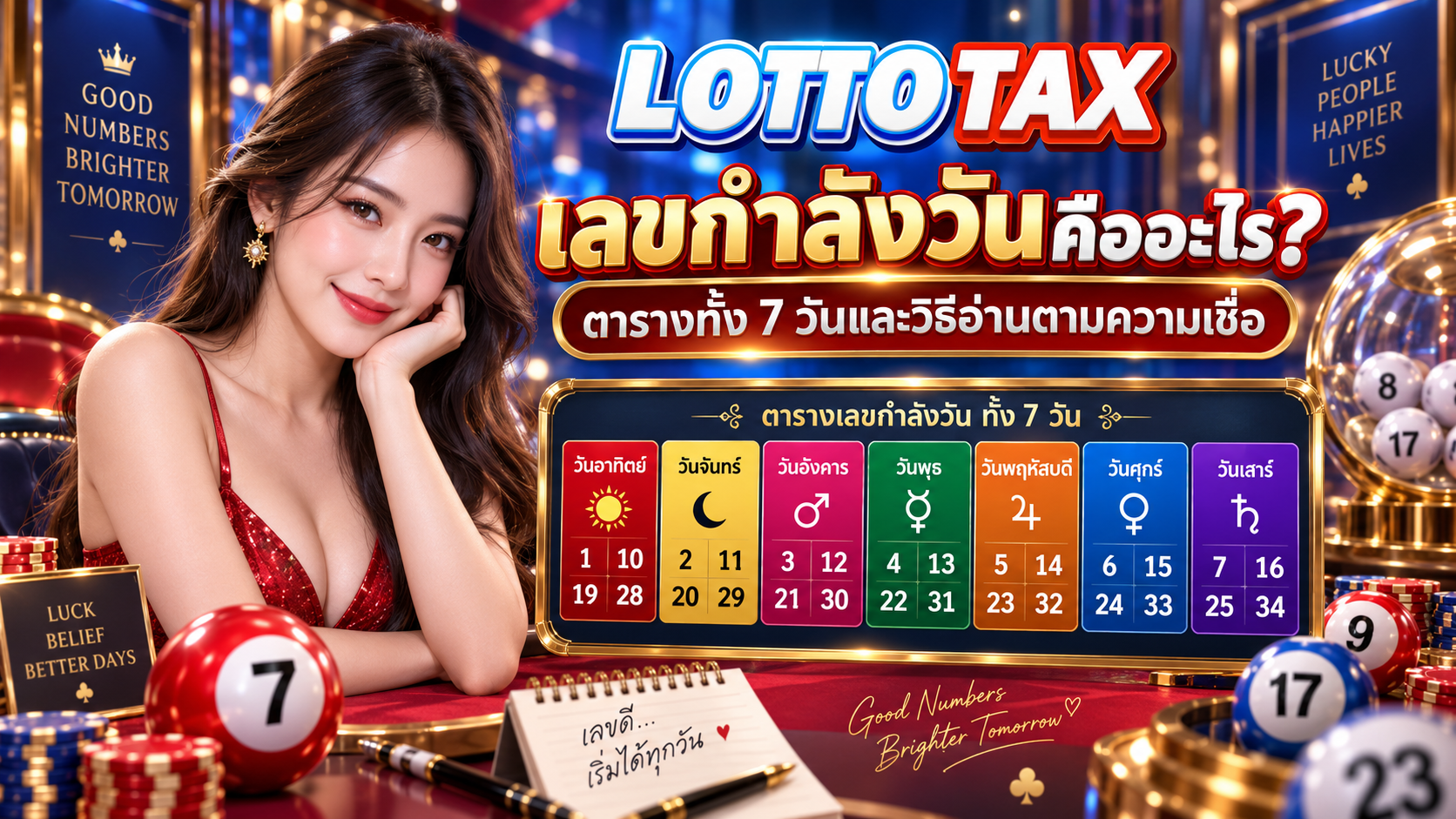 เลขกำลังวันคืออะไร? ตารางทั้ง 7 วันและวิธีอ่านตามความเชื่อ
