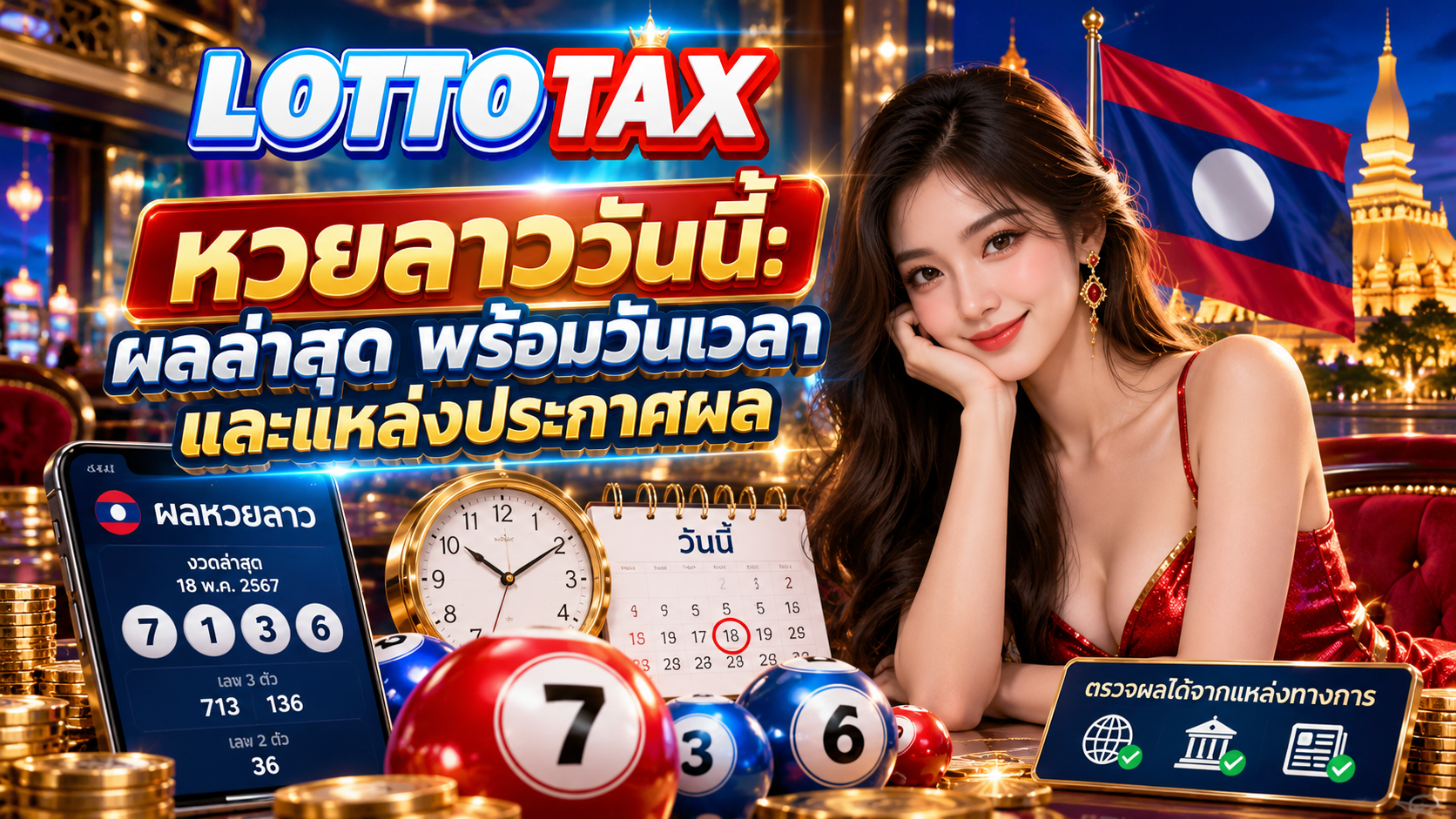 หวยลาววันนี้: ผลล่าสุด พร้อมวันเวลาและแหล่งประกาศผล