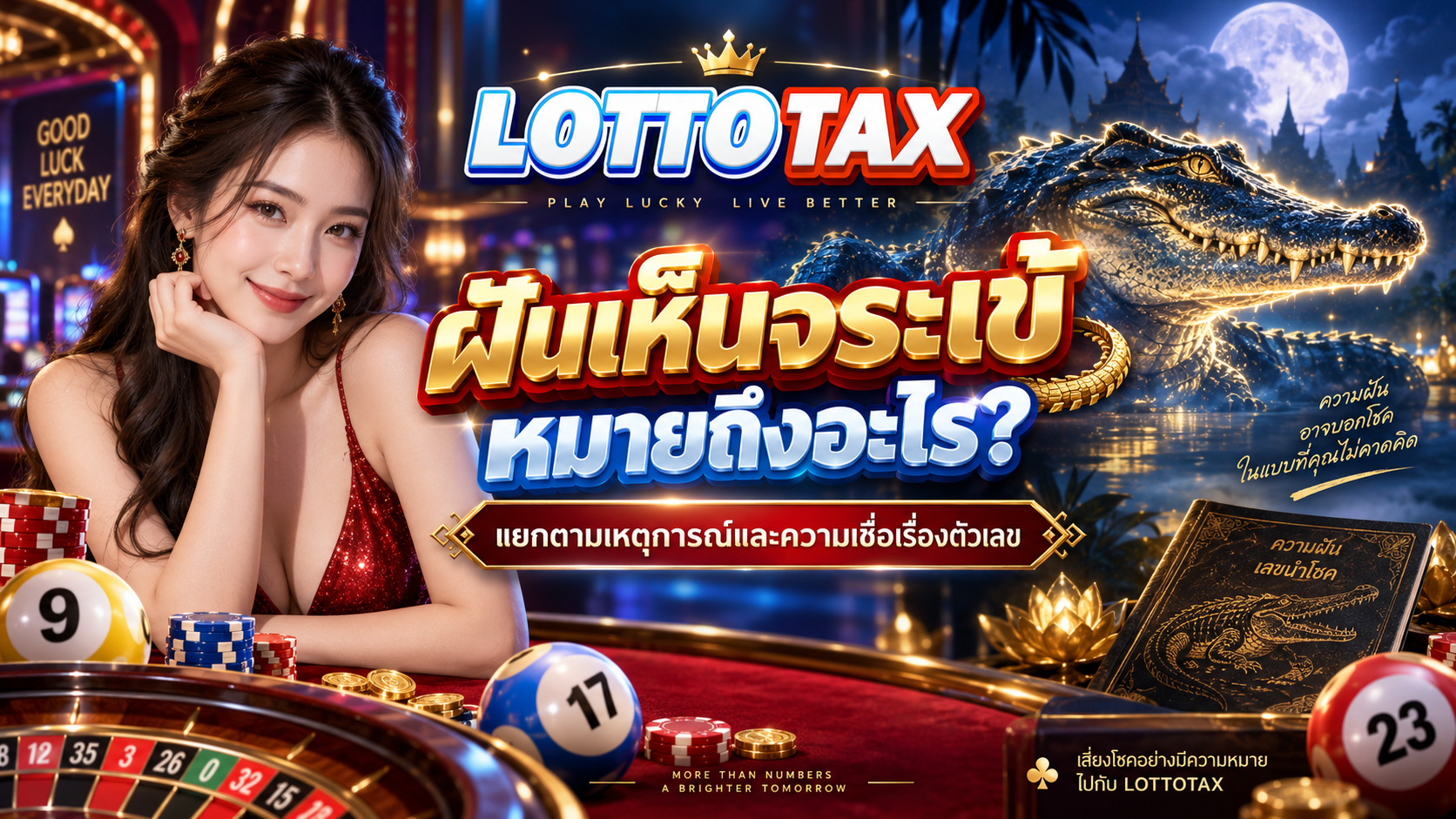 ฝันเห็นจระเข้หมายถึงอะไร? แยกตามเหตุการณ์และความเชื่อเรื่องตัวเลข